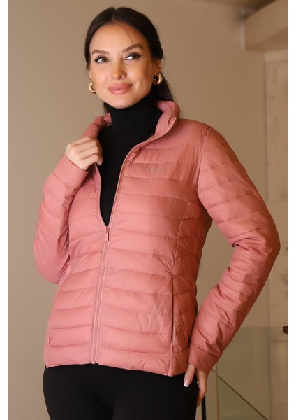Lumberjack Fermuarlı Pembe Kadın Mont Padded 1SN28-2K5