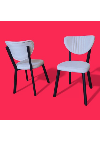 4 Kişilik Kemençe Mutfak Masa Sandalye Takımı 120 x 70 cm (Beyaz)