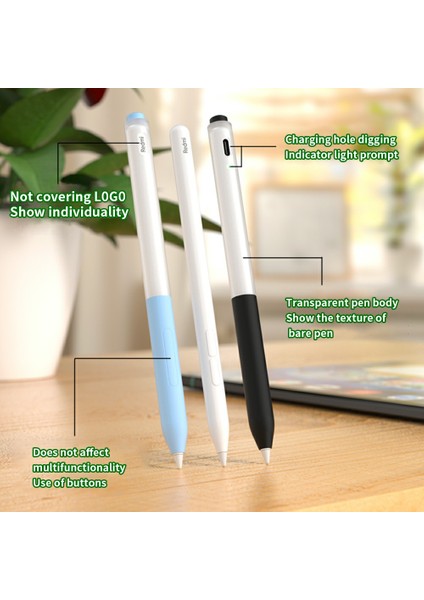 Xiaomi Redmi Inspiration Stylus Kılıfı Jelly Silikon Kılıf Kalem Koruyucu Kılıf-Matcha Yeşili (Yurt Dışından) modelleri