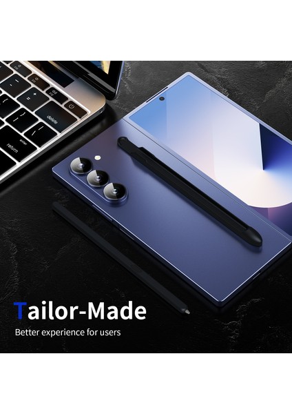 Samsung Galaxy Z Fold6 5g/z Fold5 5g/z Fold4 5g/z Fold3 5g Elektromanyetik Kalem Stylus Kalem Yuvası Ile-Siyah (Yurt Dışından)