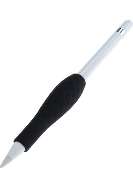 Apple Pencil Için Yumuşak Silikon Dokunmatik Kalem Kılıfı Tutucu Tutacağı-Siyah (Yurt Dışından)