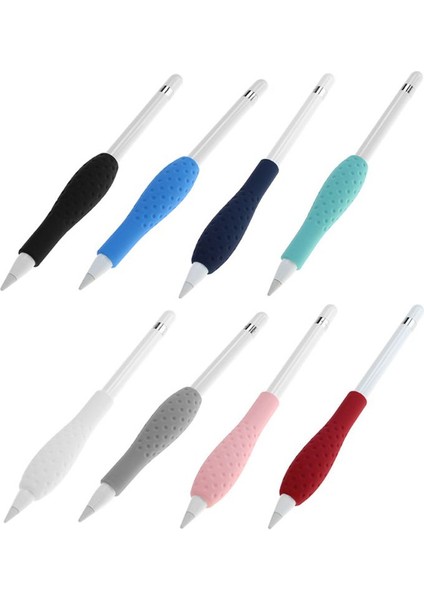 Apple Pencil Için Yumuşak Silikon Dokunmatik Kalem Kılıfı Tutucu Tutacağı-Siyah (Yurt Dışından)