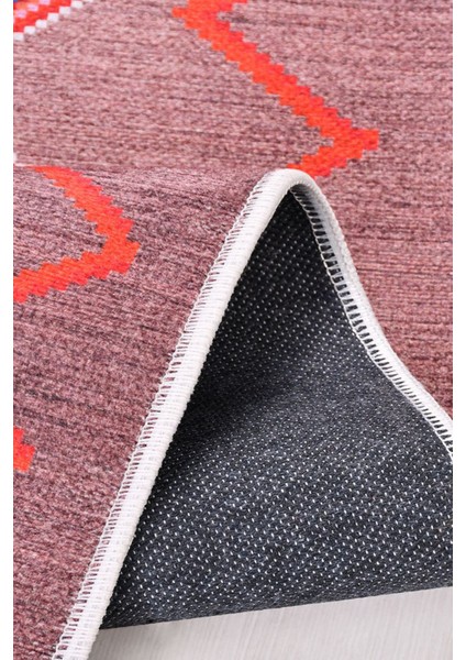 Nomad Line Dijital Baskılı Şönil Halı – Etnik Desenli, Kaymaz Tabanlı, Yıkanabilir & Modern Tasarım – 60 x 200 cm