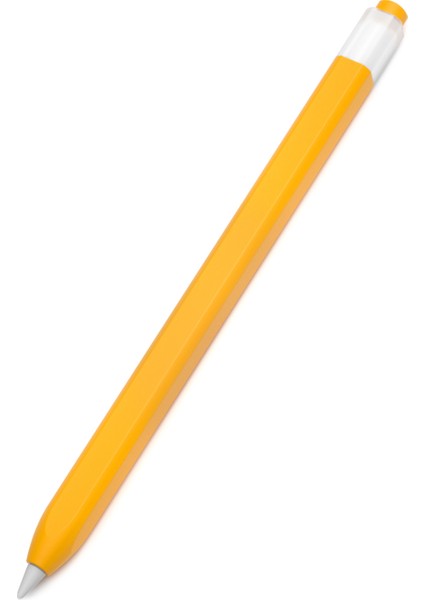 Apple Pencil (1. Nesil) Jelly Stylus Kalem Silikon Kılıf Koruyucu Kılıf (Kısa Versiyon)-Sarı (Yurt Dışından)