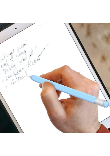Apple Pencil (1. Nesil) Jelly Stylus Kalem Silikon Kılıf Koruyucu Kılıf (Kısa Versiyon)-Sarı (Yurt Dışından)