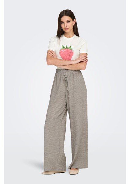 Onlagnes Regular Fit Yüksek Bel Geniş Paça Pantolon Bayan Pantolon 15346910
