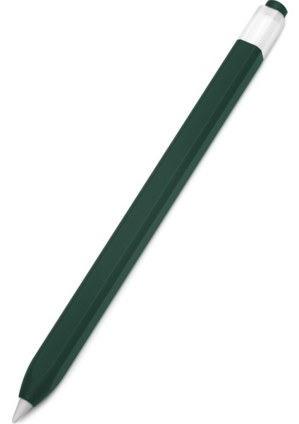 Apple Pencil (1. Nesil) Jelly Stylus Kalem Silikon Kılıf Koruyucu Kılıf (Kısa Versiyon)-Siyahımsı Yeşil (Yurt Dışından)