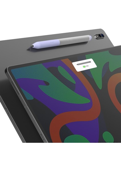 Lenovo Legion Y900/PAD Pro 2022/XIAOXIN Pad Pro 12.7 Inç Koruyucu Kılıf Yumuşak Tpu Stylus Kalem Kılıfı-Mor (Yurt Dışından)