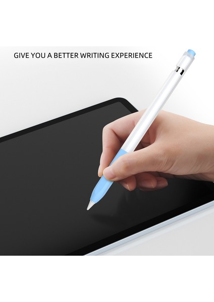 Apple Pencil (1. Nesil) Jelly Stylus Kalem Silikon Koruyucu Kılıf Düşmeye Dayanıklı Kapak-Sarı (Yurt Dışından)
