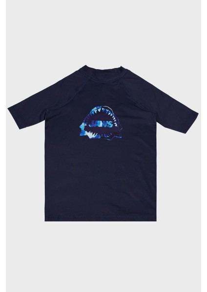 Lewis Baskılı Uv Korumalı Kısa Kollu Mayo T Shirt Erkek Çocuk T Shirt ST2532100000