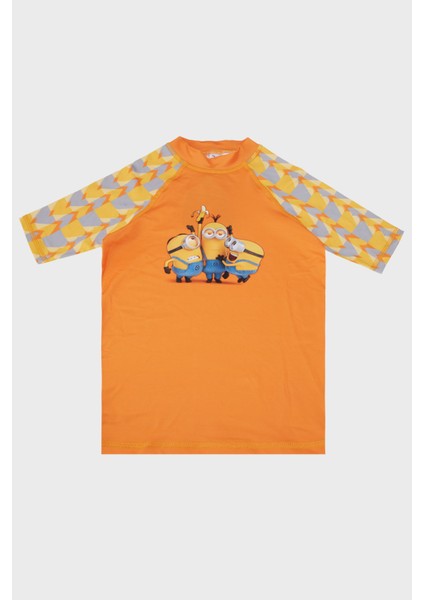 Hope Baskılı Uv Korumalı Kısa Kollu Mayo T Shirt Erkek Çocuk T Shirt ST2522140000