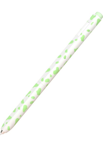Samsung Galaxy Tab S9/s8/s7 Stylus Kılıfı Inek Desenli Silikon Kılıf Kalem Koruyucu Kapak-Matcha Yeşili (Yurt Dışından)