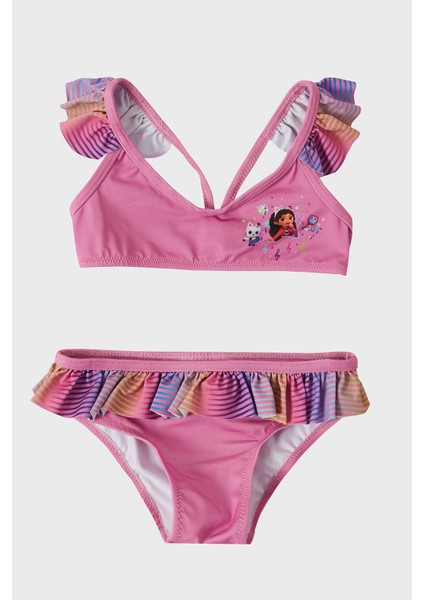 Gaby Desenli Upf 50+ Korumalı Çabuk Kuruyan Bikini Kız Çocuk Bikini SB2512120000