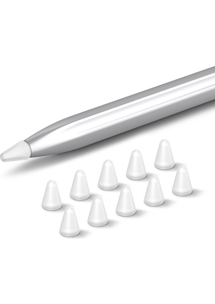 Huawei M-Pencil 2./1. Nesil 10 Adet Dokunmatik Ekran Kalem Ucu Kılıfı Silikon Kalem Ucu Kapağı-Şeffaf (Yurt Dışından)