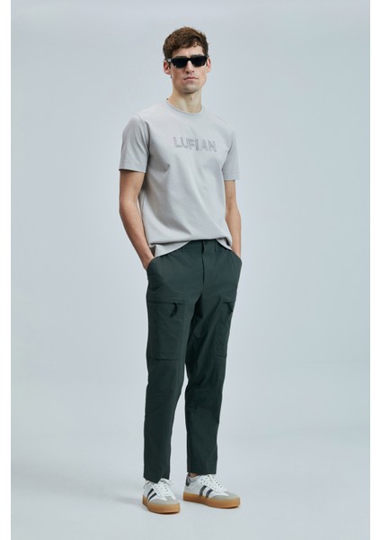 Logolu Streç Pamuklu Regular Fit Bisiklet Yaka T Shirt Erkek T Shirt 111020240 fiyatları