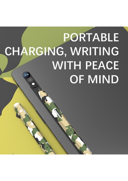 Love Meı Samsung Galaxy Tab S6 Lite Stylus Kalem Koruyucu Kılıf Kamuflaj Silikon Kalem Kılıfı-Kamuflaj Gri (Yurt Dışından) modelleri