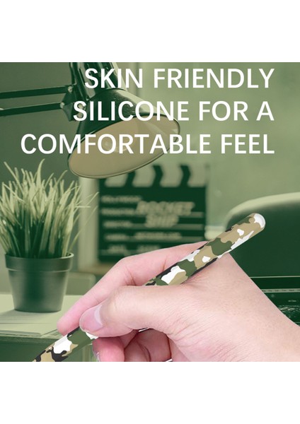 Love Meı Samsung Galaxy Tab S6 Lite Stylus Kalem Koruyucu Kılıf Kamuflaj Silikon Kalem Kılıfı-Kamuflaj Sarı (Yurt Dışından)