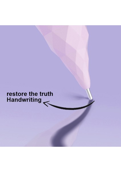 Apple Pencil (2. Nesil)/kalem (1. Nesil)/kalem (Usb-C) Uçları Rhombus Noiseless Kalem Uçları-Yuvarlak Boncuk Ucu/şeffaf Pembe (Yurt Dışından)