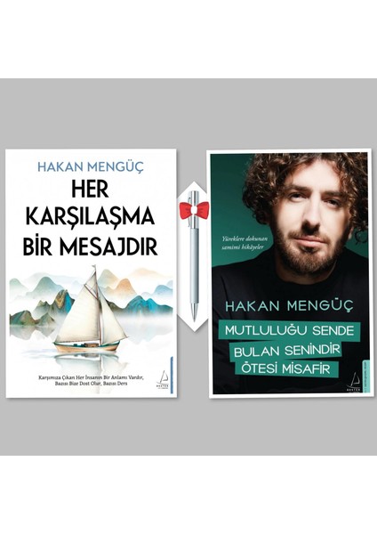Her Karşılaşma Bir Mesajdır - Mutluluğu Sende Bulan Senindir Ötesi Misafir, Hakan Mengüç (2 Kitap)