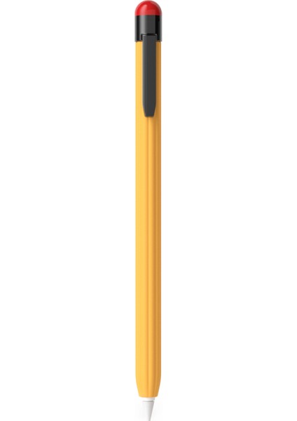 Apple Pencil Pro/pencil (2. Nesil) Silikon Kılıf Darbeye Dayanıklı Ultra Ince Stylus Kalem Kılıfı Klipsli Tasarım-Sarı (Yurt Dışından)
