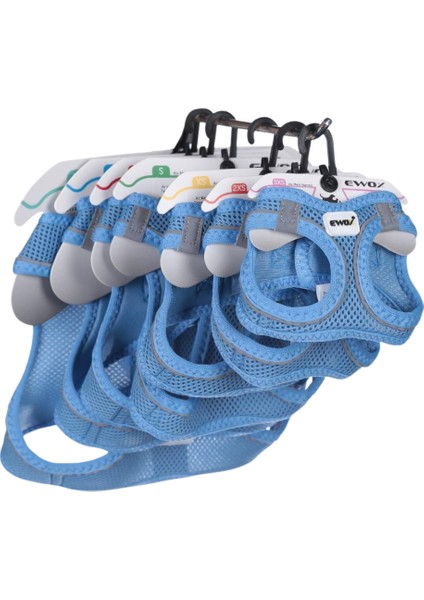 Air Mesh Mavi Göğüs Tasması Xs