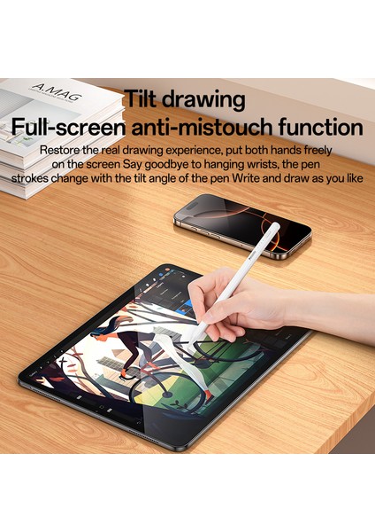 Yesıdo ST17 iPad Stylus Kalem Şarj Edilebilir Dokunmatik Ekran Kalemi Hassas Yazma Çizim Aracı (Yurt Dışından)