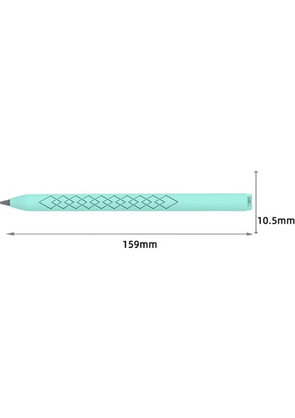 Apple Pencil 3 (Usb-C) Için Çizilmez Silikon Kılıf Elmas Doku Stylus Kalem Koruyucu Kılıf-Nane Yeşili (Yurt Dışından)