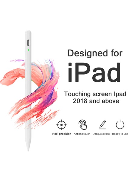 JD56 Aktif Kalem iPad Tabletler Yazma Çizim Şarj Edilebilir Kalem Manyetik Tasarım Ince Uçlu Kalem (Yurt Dışından) fiyatları