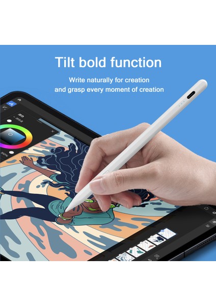 JD56 Aktif Kalem iPad Tabletler Yazma Çizim Şarj Edilebilir Kalem Manyetik Tasarım Ince Uçlu Kalem (Yurt Dışından) modelleri