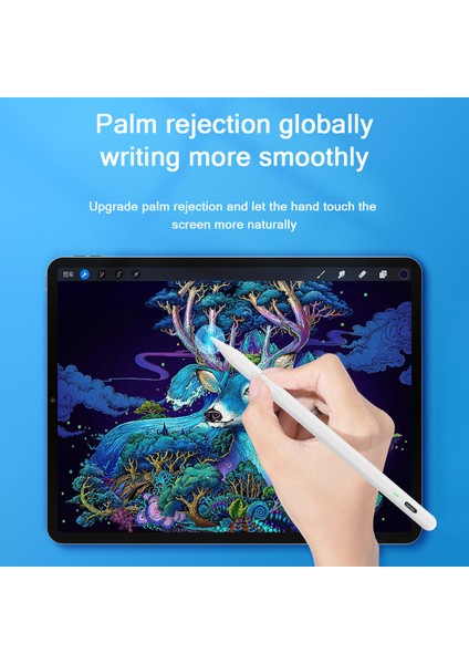 JD56 Aktif Kalem iPad Tabletler Yazma Çizim Şarj Edilebilir Kalem Manyetik Tasarım Ince Uçlu Kalem (Yurt Dışından) indirimleri