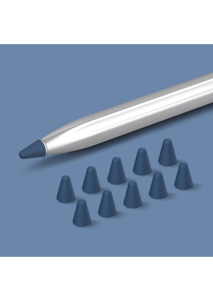 Huawei M-Pencil 2./1. Nesil 10 Adet Dokunmatik Ekran Kalem Ucu Kılıfı Silikon Kalem Ucu Kapağı-Mavi (Yurt Dışından)