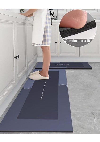 Banyo Paspası Kaymaz Tabanlı Su Emici Yapı Kare 40*120