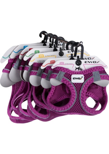 Air Mesh Mor Göğüs Tasması Xl