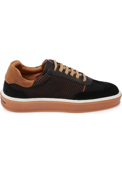 Siyah Deri-Tekstil Kadın Sneaker - K25I1AY68120-A01