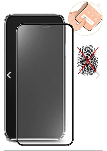 iPhone 11 Pro Max Uyumlu Anti Fingerprint Ekran Koruyucu Cam