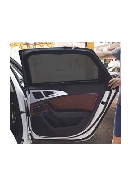Arka Cam Güneşlik Koruma Perdesi (Kelebeksiz Cam ve Suv Araçlar Için) Paket Içeriği 2 Adettir.