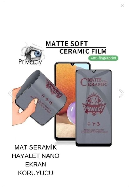 iPhone 12 Uyumlu Mat Hayalet Ceramic Ekran Koruyucu Cam modelleri
