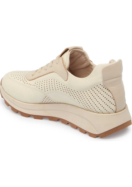 Bej Hakiki Deri Kadın Sneaker - K24I1AY67296-A25 fiyatları