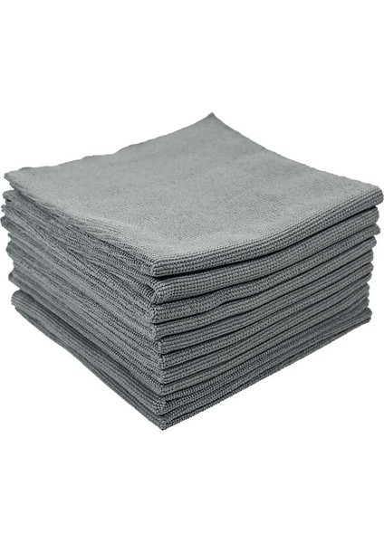 Klın Clean Towel Çok Amaçlı Silme ve Temizlik Bezi 10'lu Paket (Gri) - 40X40CM
