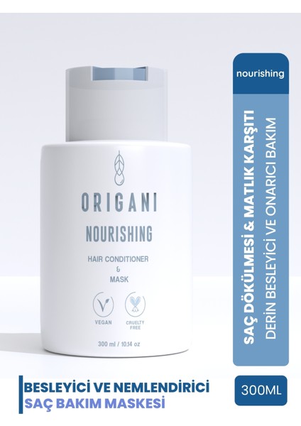 İkili Etkili Nemlendirici ve Onarıcı Saç Maskesi ve Saç Kremi – Nourishing