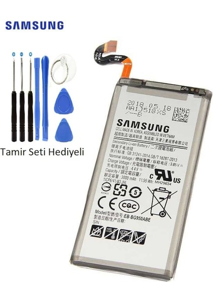 Samsung S8 Pil Batarya G950 EB-BG950ABE ve Tamir Seti Senalstore
