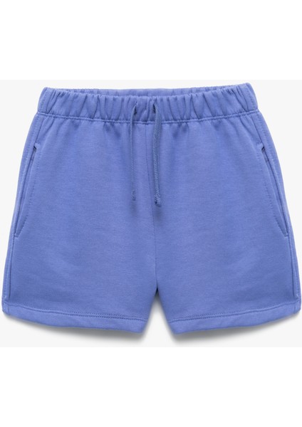 Cep Detaylı Beli Bağcıklı Basic Şort