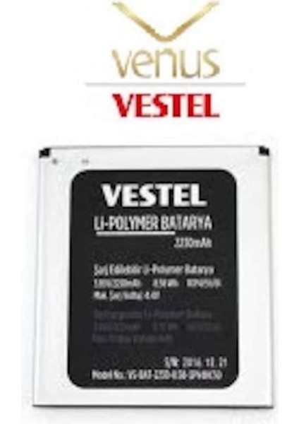 Vestel Venüs E2 Plus Pil Batarya 2350MAH