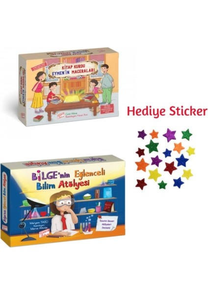 Bahçe 3.sınıf Kitap Kurdu Eymen'in Maceraları 10'lu Hikaye - Bilge'nin Eğlenceli Bilim Atölyesi 10'lu Hikaye Seti