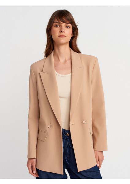 60770 Blazer Ceket-Camel
