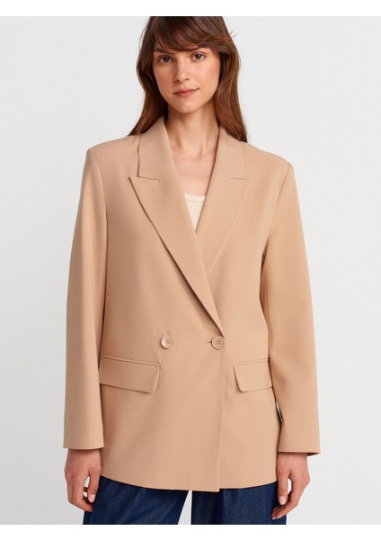 60770 Blazer Ceket-Camel modelleri