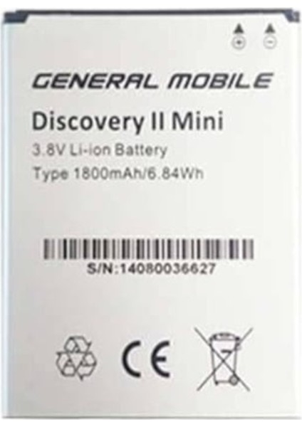 General Mobile Discovery 2 Mini Pil Batarya Senalstore