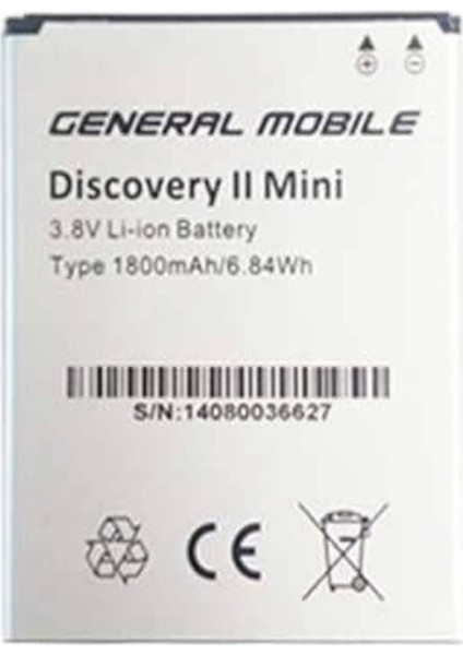 General Mobile Discovery 2 Mini Pil Batarya Senalstore