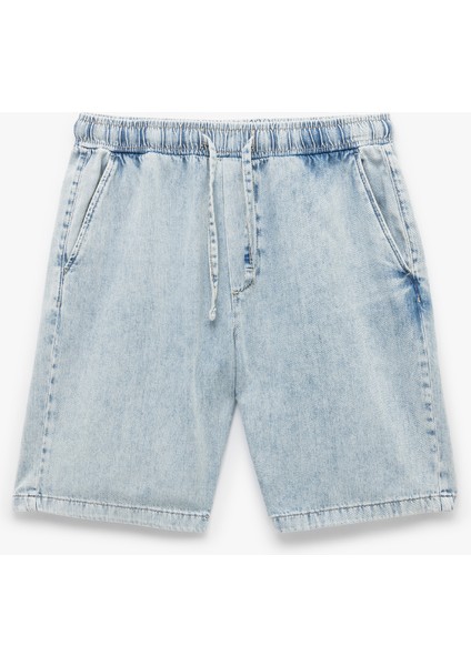 Beli Bağcıklı Cep Detaylı Bermuda Oversize Jean Şort