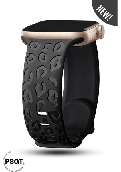 Apple Watch 10 46MM-WATCH2/3/4/5/6/SE/7/8/9(42-44-45-49)MM Kordon Leoline 42 Desen Yumuşak Silikon